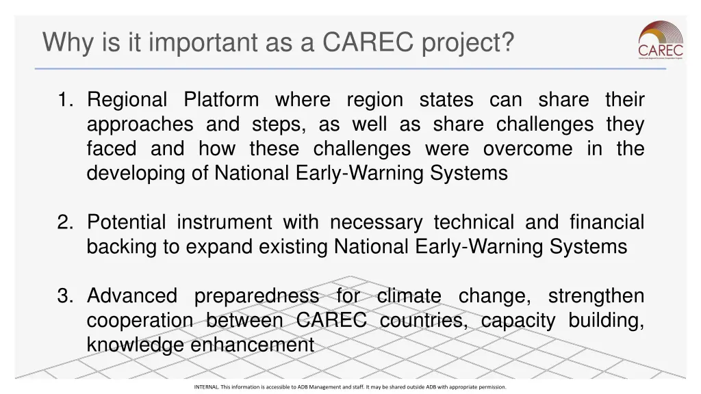 why is it important as a carec project