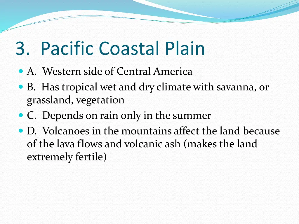 3 pacific coastal plain