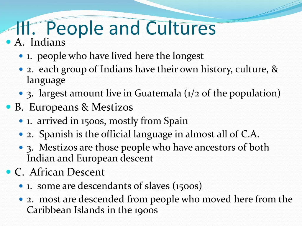 iii people and cultures a indians 1 people