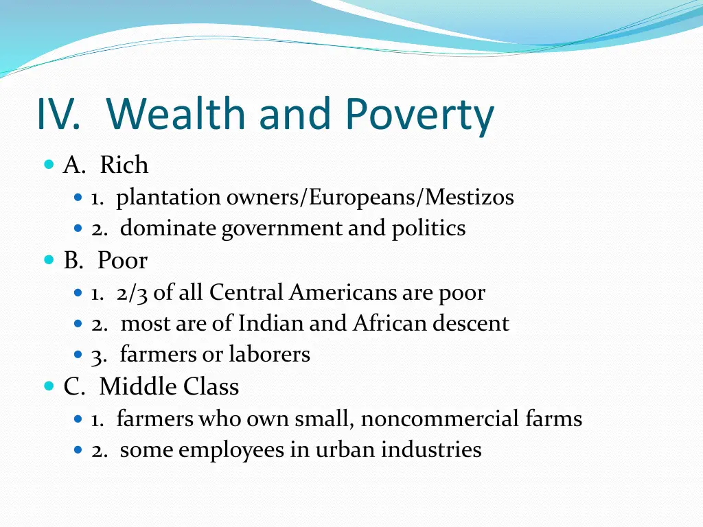 iv wealth and poverty a rich 1 plantation owners