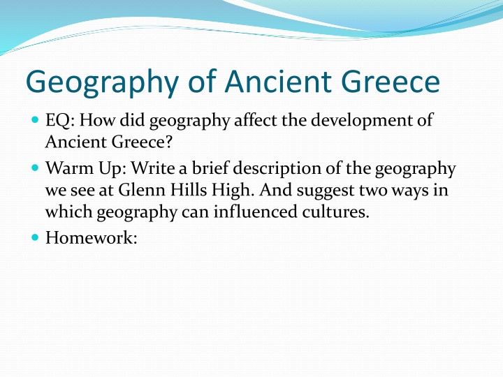 geography of ancient greece