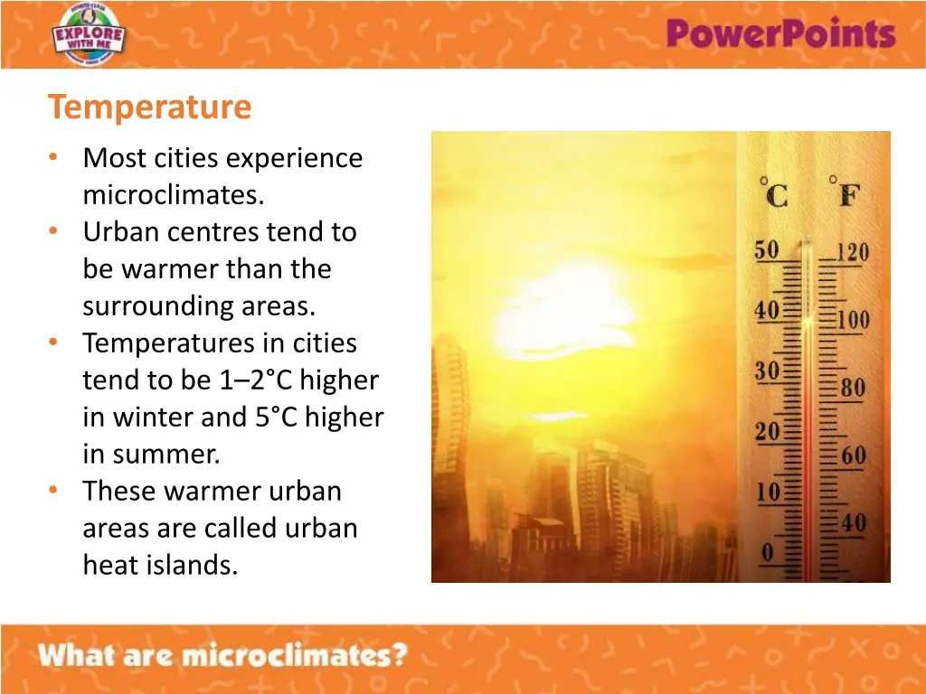 temperature most cities experience microclimates