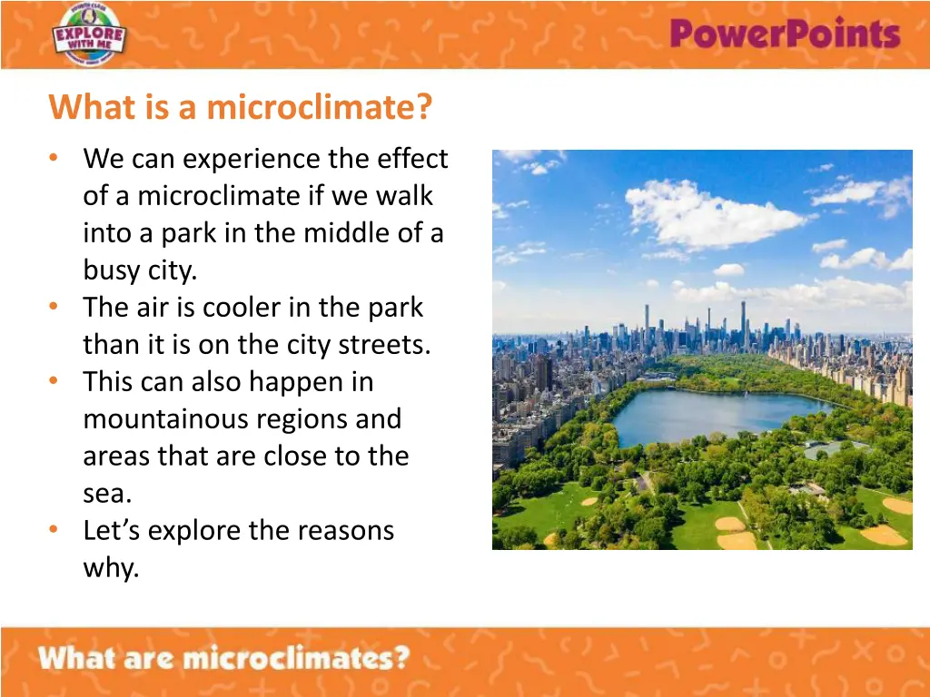 what is a microclimate we can experience