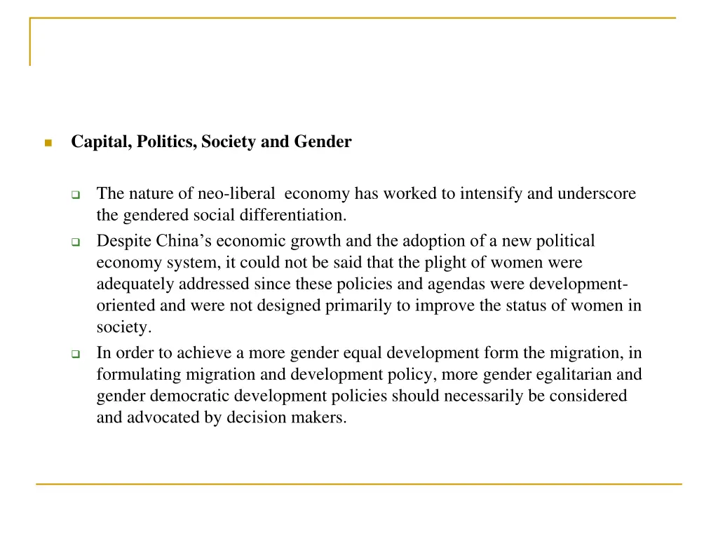 capital politics society and gender