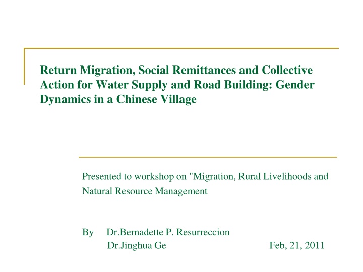 return migration social remittances