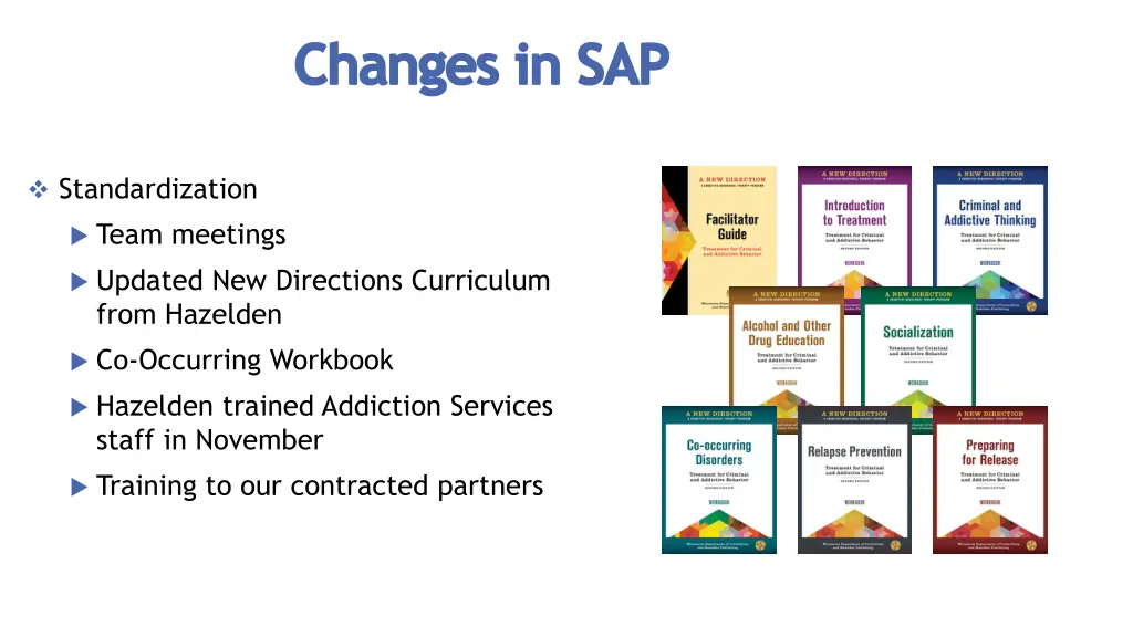 changes in sap