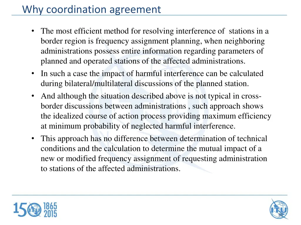 why coordination agreement 1