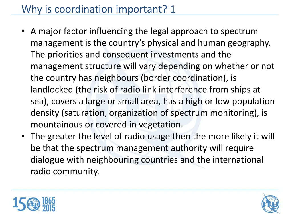 why is coordination important 1