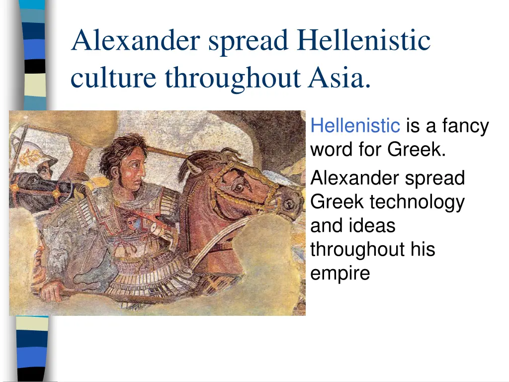 alexander spread hellenistic culture throughout