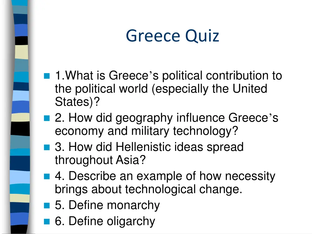 greece quiz