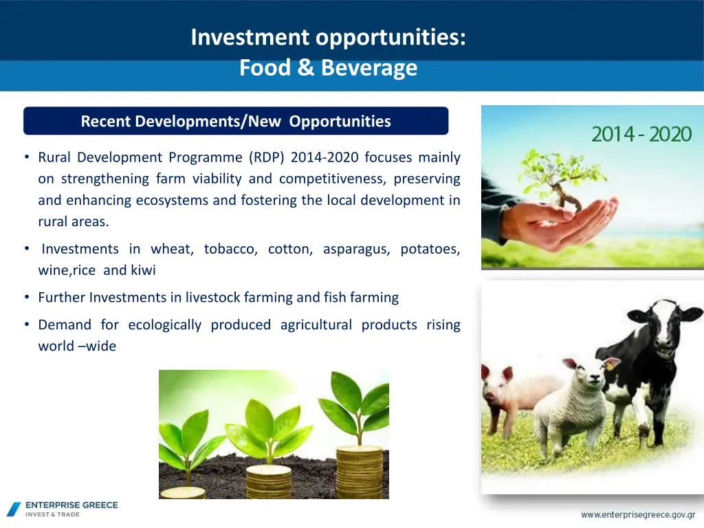 investment opportunities food beverage