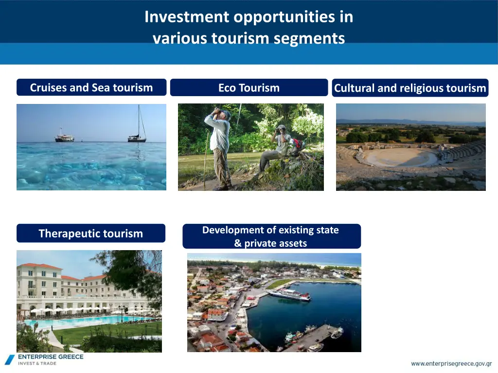 investment opportunities in various tourism