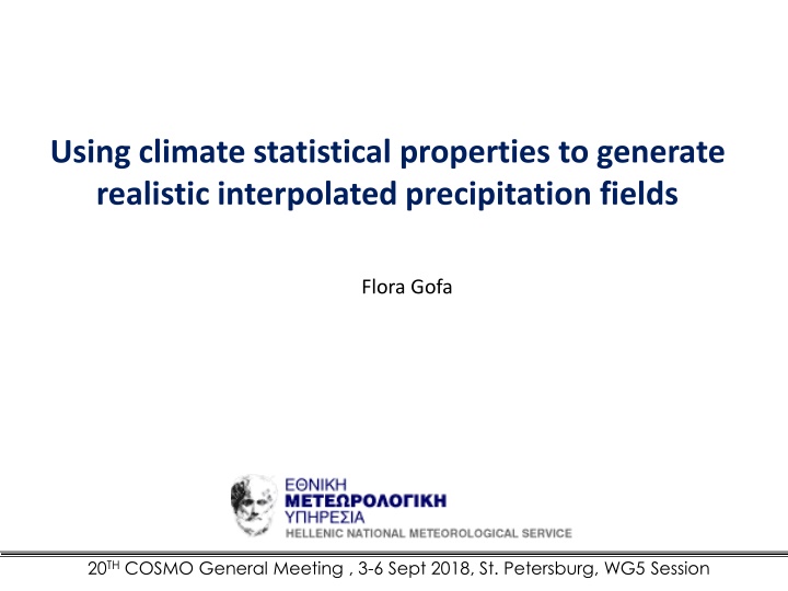 using climate statistical properties to generate