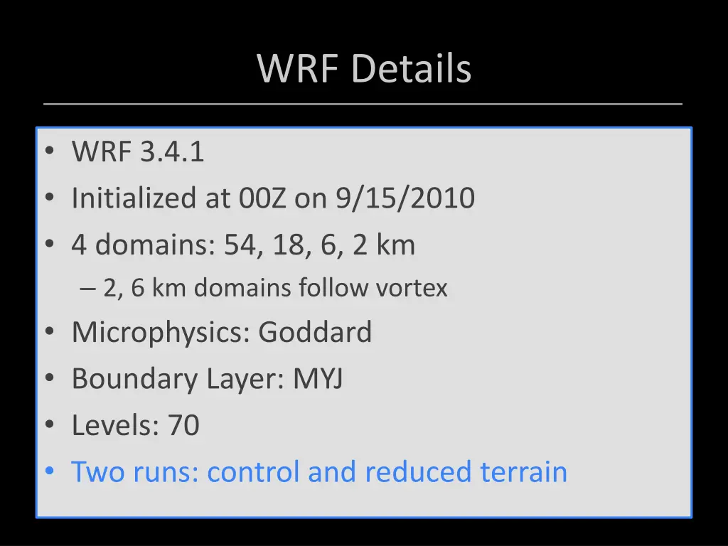 wrf details