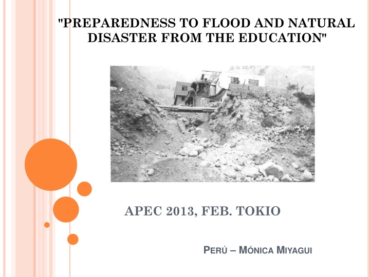 preparedness to flood and natural disaster from