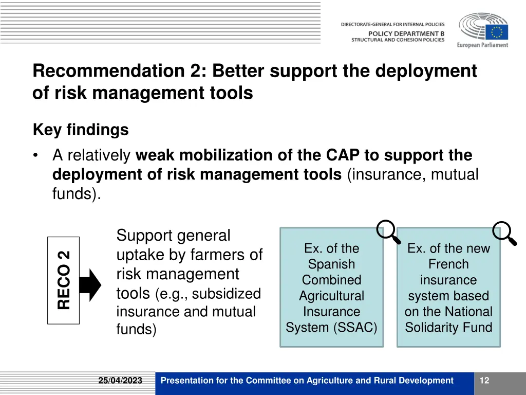 recommendation 2 better support the deployment