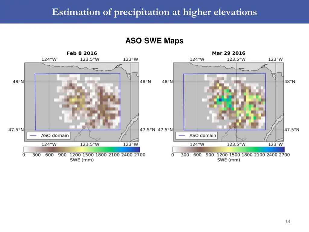 estimation of precipitation at higher elevations 1