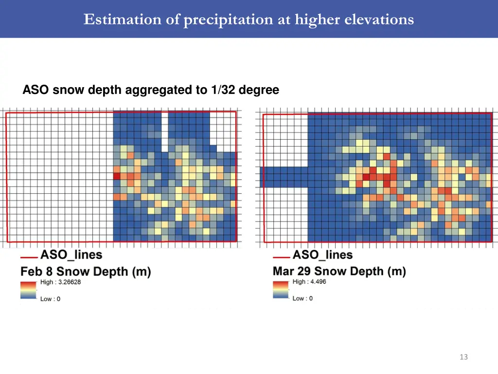 estimation of precipitation at higher elevations