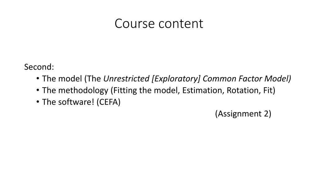 course content 1