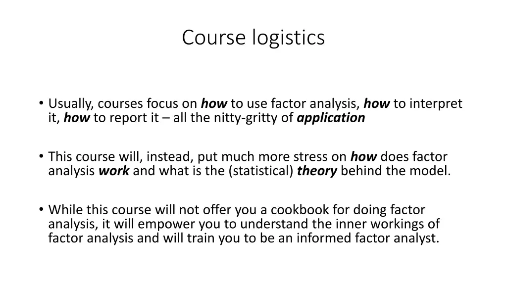 course logistics 3