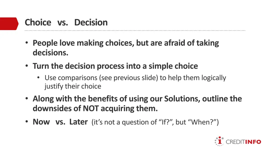 choice vs decision