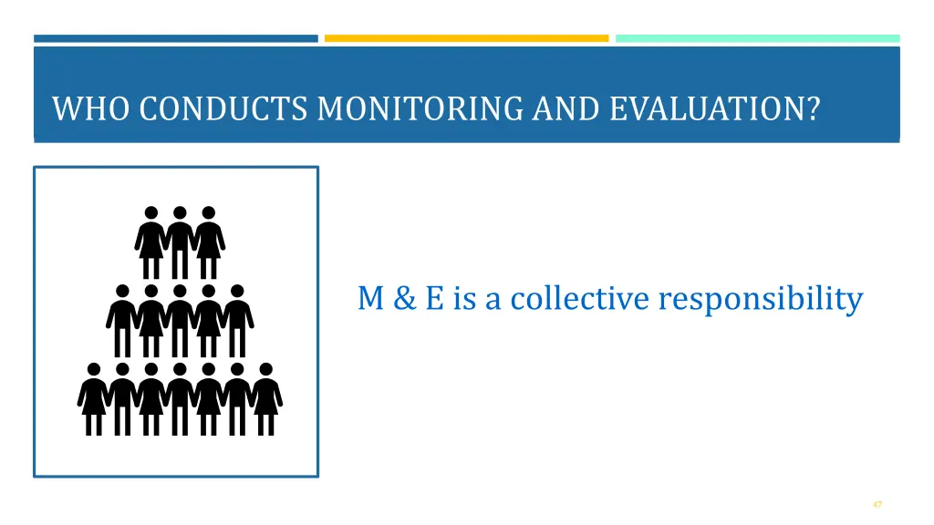 who conducts monitoring and evaluation