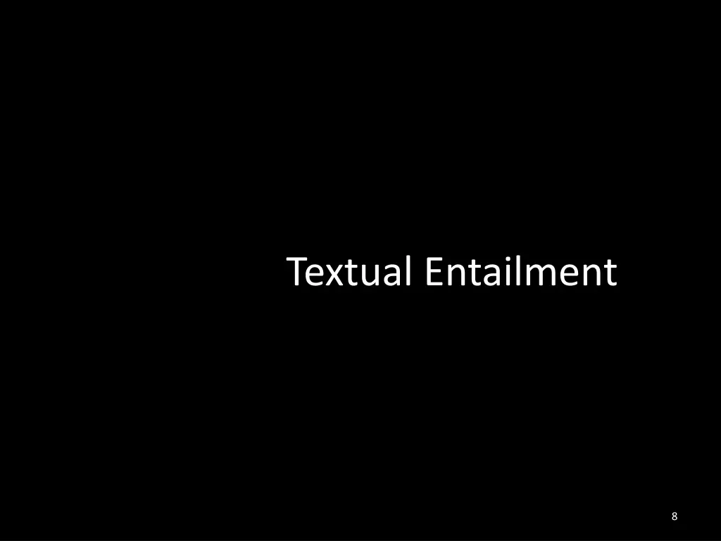 complete textual entailment