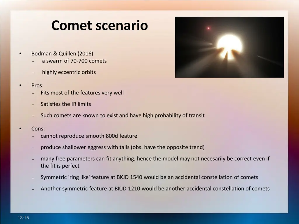 comet scenario