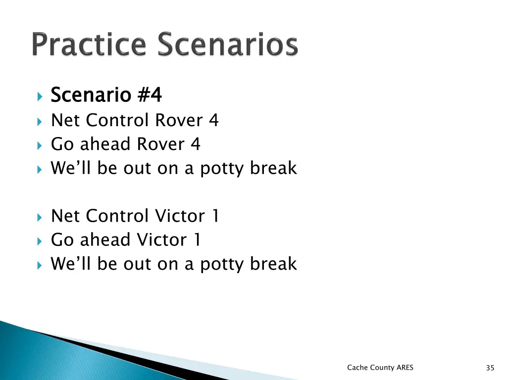 scenario 4 net control rover 4 go ahead rover