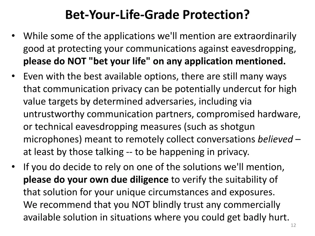 bet your life grade protection