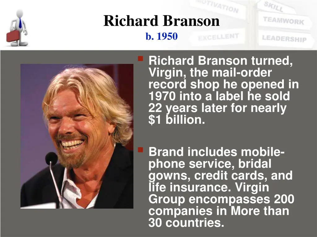 richard branson b 1950 richard branson turned