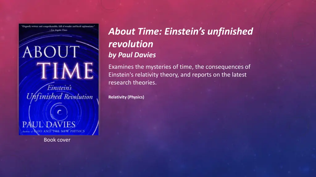 about time einstein s unfinished revolution