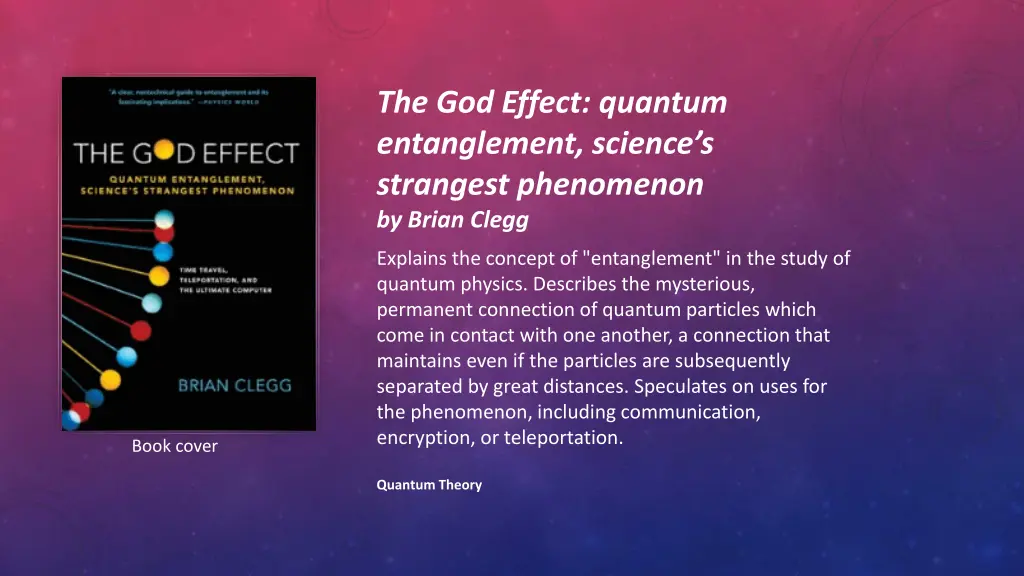 the god effect quantum entanglement science