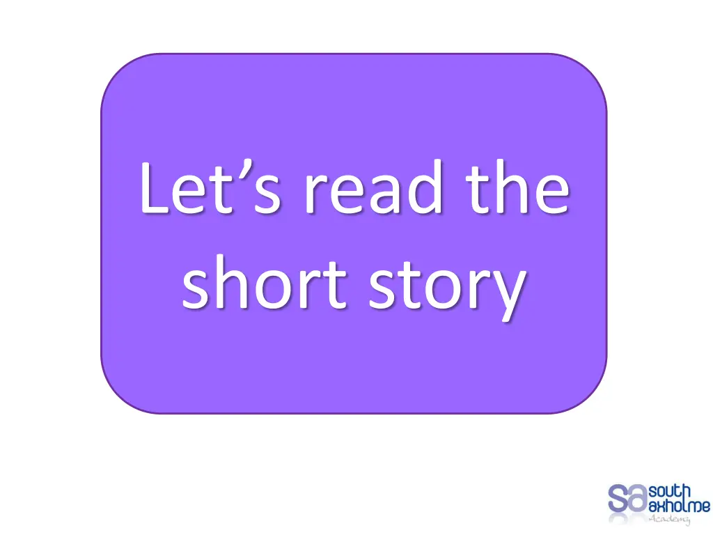 let s read the short story