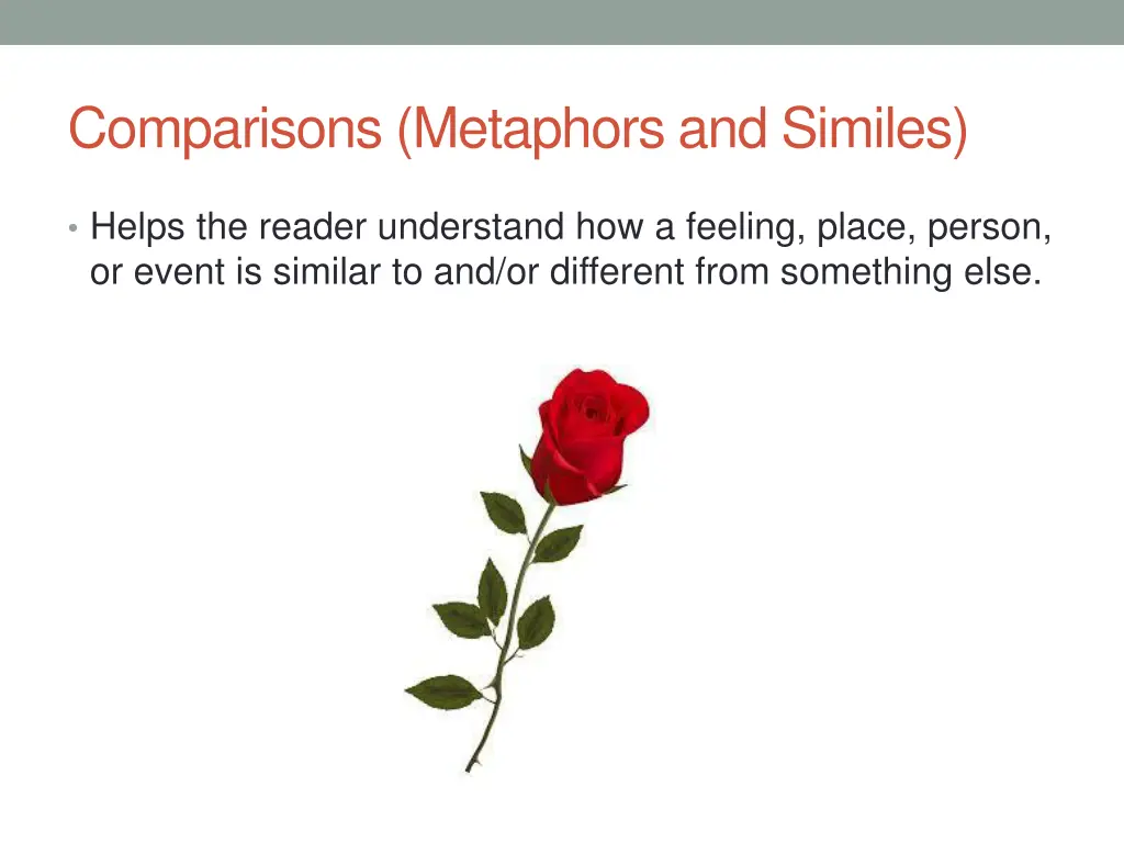 comparisons metaphors and similes