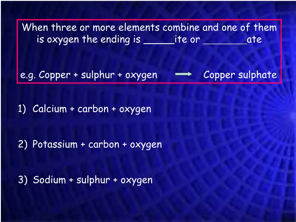 when three or more elements combine