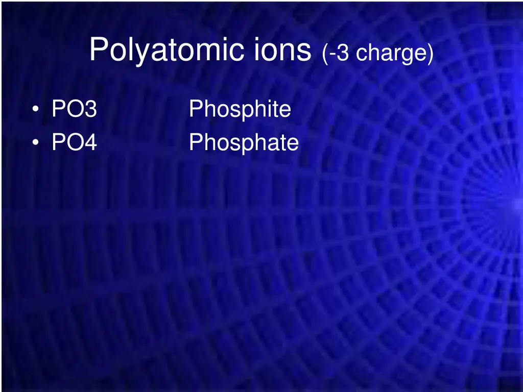 polyatomic ions 3 charge