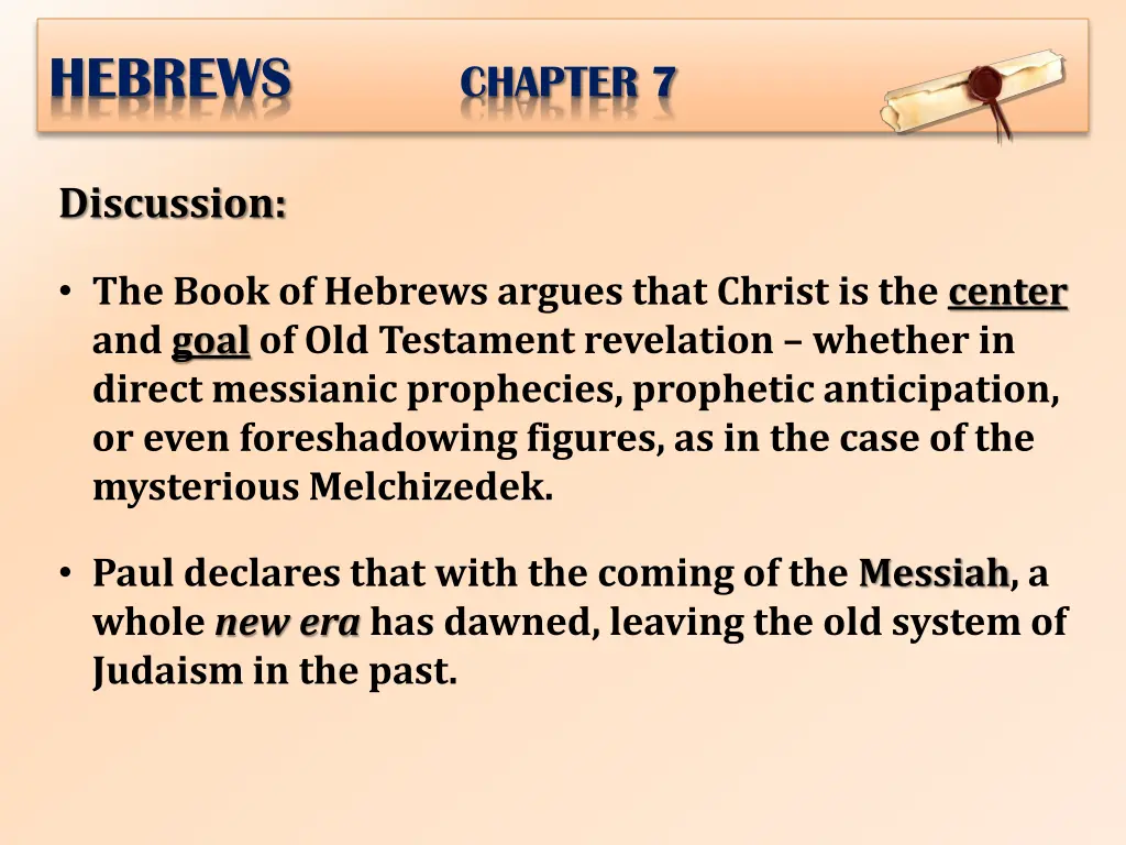 hebrews chapter 7 1