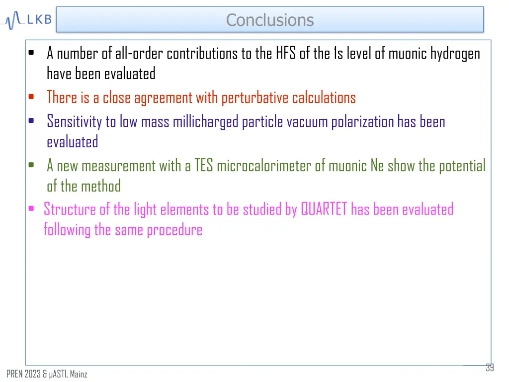 conclusions