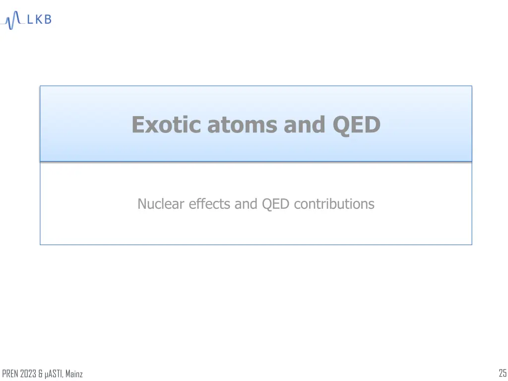 exotic atoms and qed