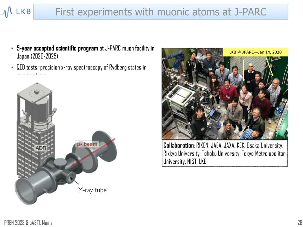 first experiments with muonic atoms at j parc