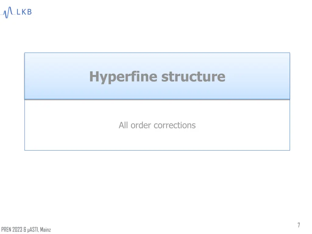 hyperfine structure