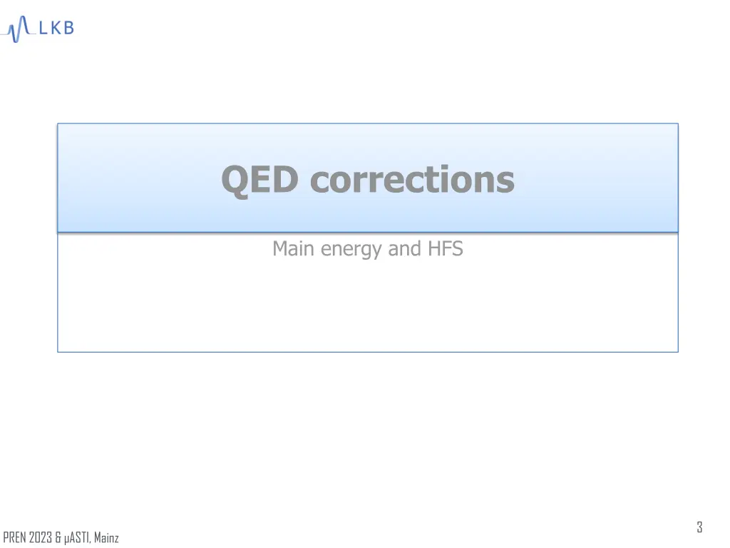 qed corrections