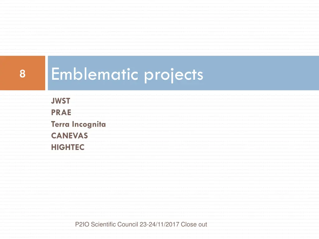 emblematic projects