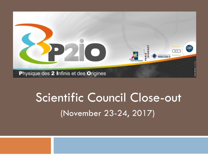 scientific council close out november 23 24 2017