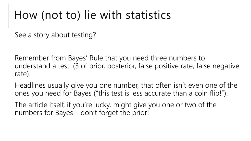 how not to lie with statistics 1