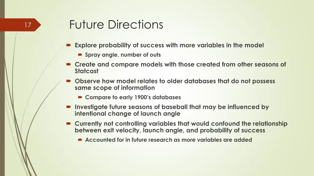 future directions