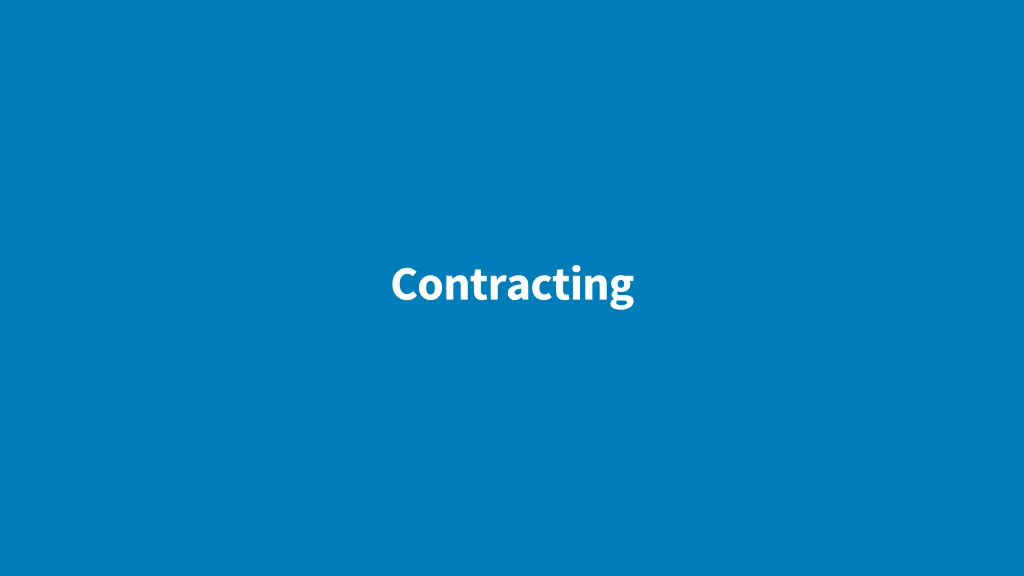 contracting