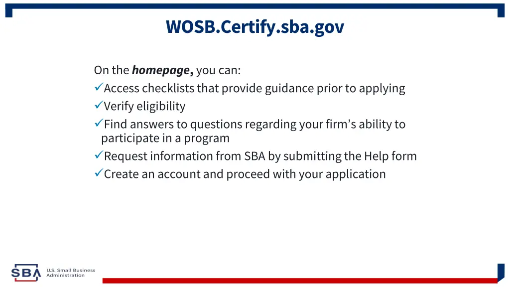 wosb certify sba gov