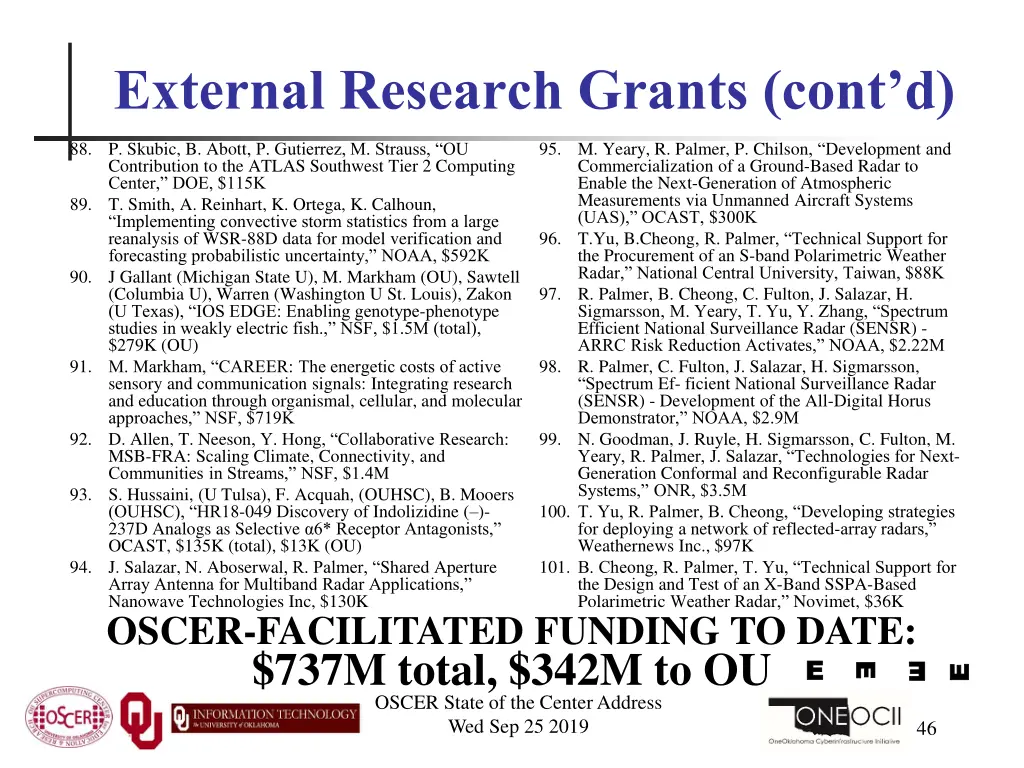 external research grants cont d 5